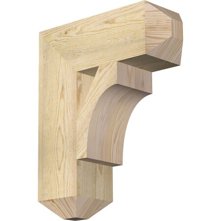 Ekena Millwork Westlake Craftsman Rough Sawn Bracket, Douglas Fir, 6"W x 18"D x 22"H BKT06X18X22WTL04RDF